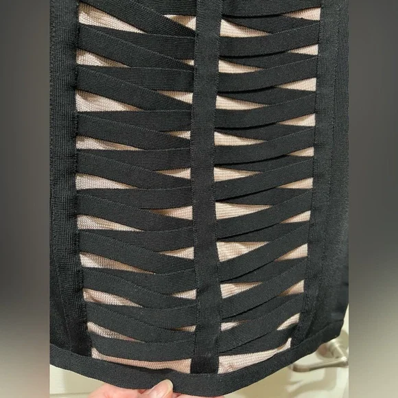 Vintage / Rare BeBe BodyCon Dress Sz S - Picture 8 of 10